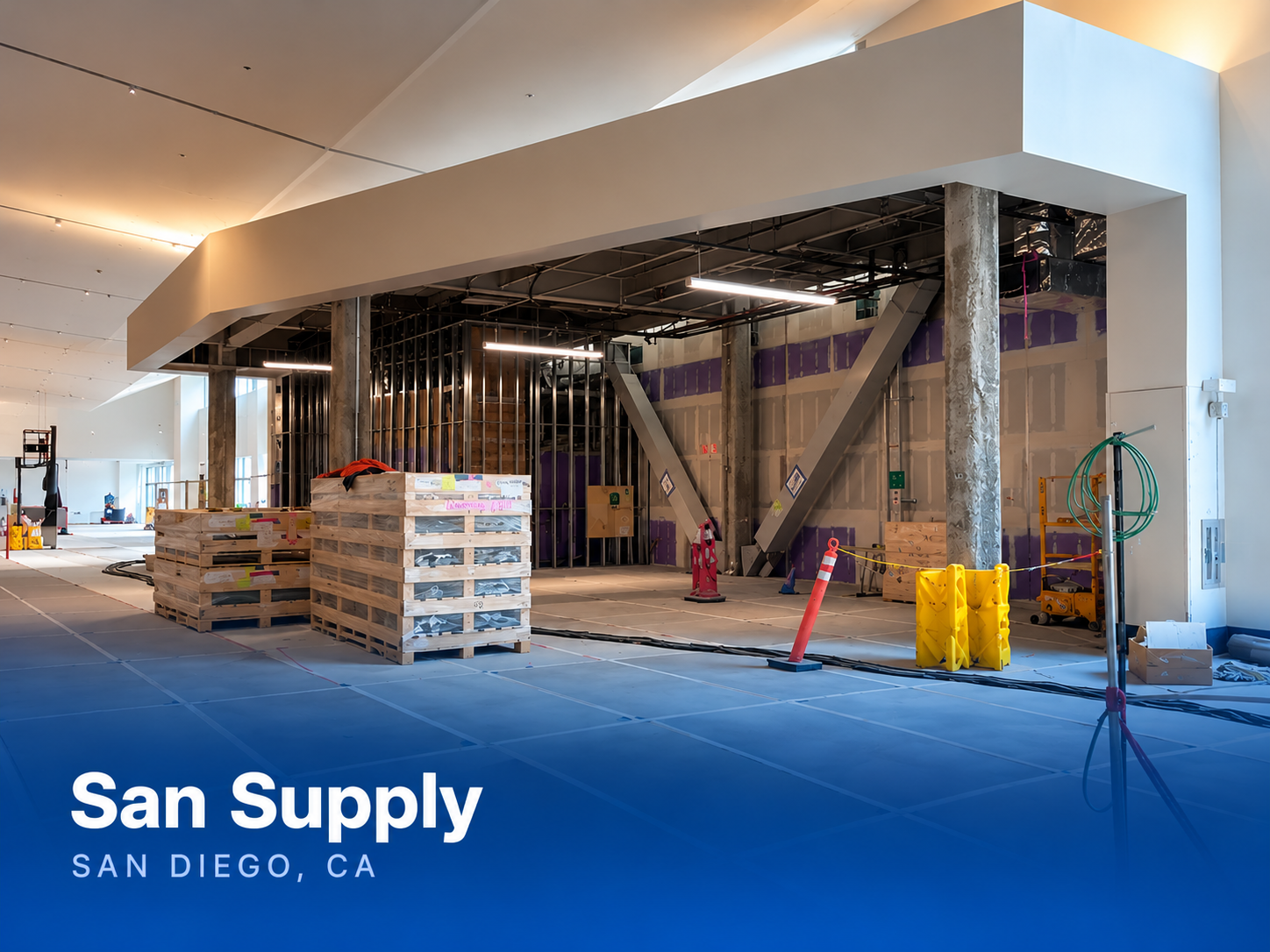 San Supply construction progress in San Diego