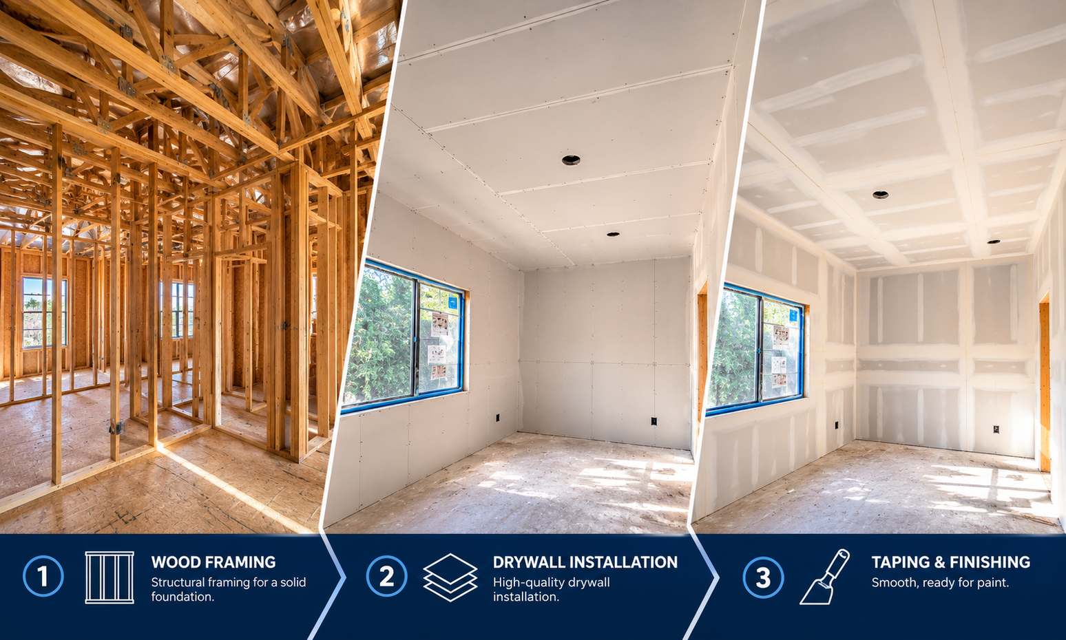 Finished interior project photograph for review